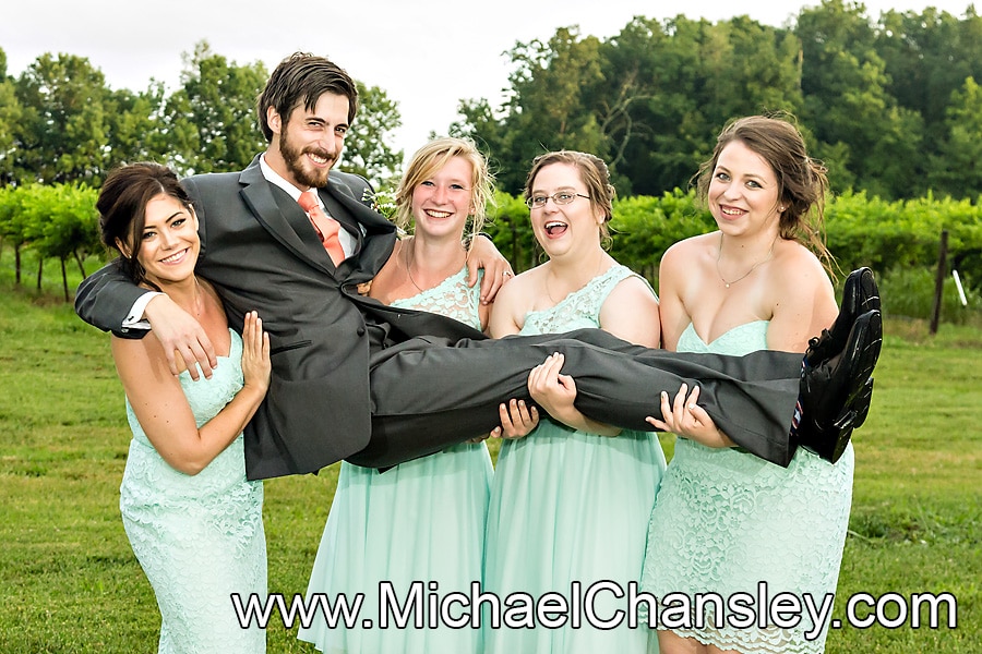 fun bridesmaid portrait