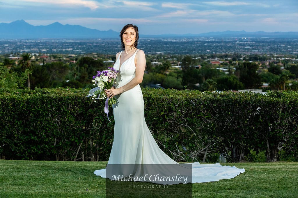Skyline Country Club Wedding bride portrait
